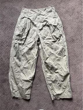 LEMAIRE Women’s Khaki Pants Size 50 (Defects)